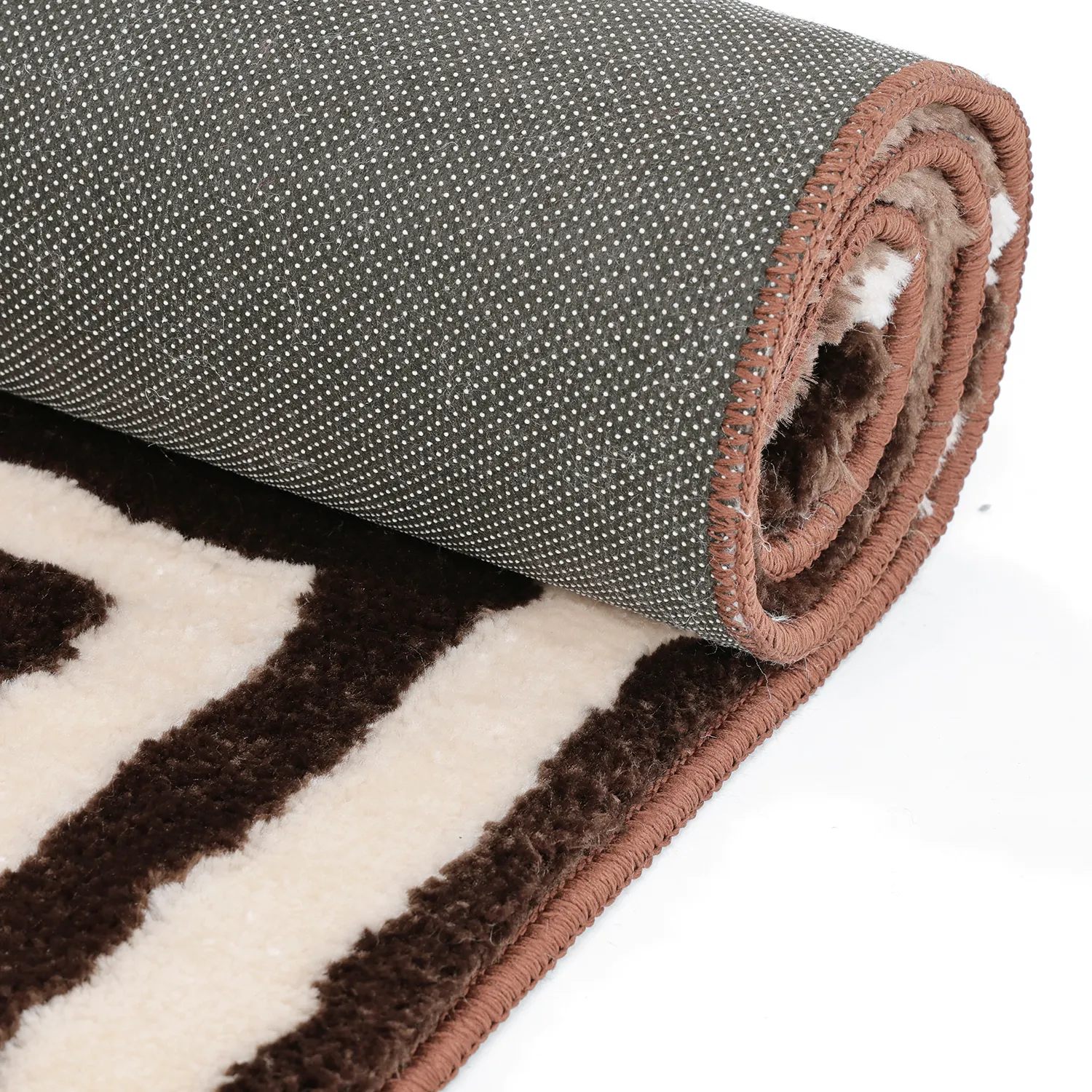 Ryatæpper - Volos (creme/brun)