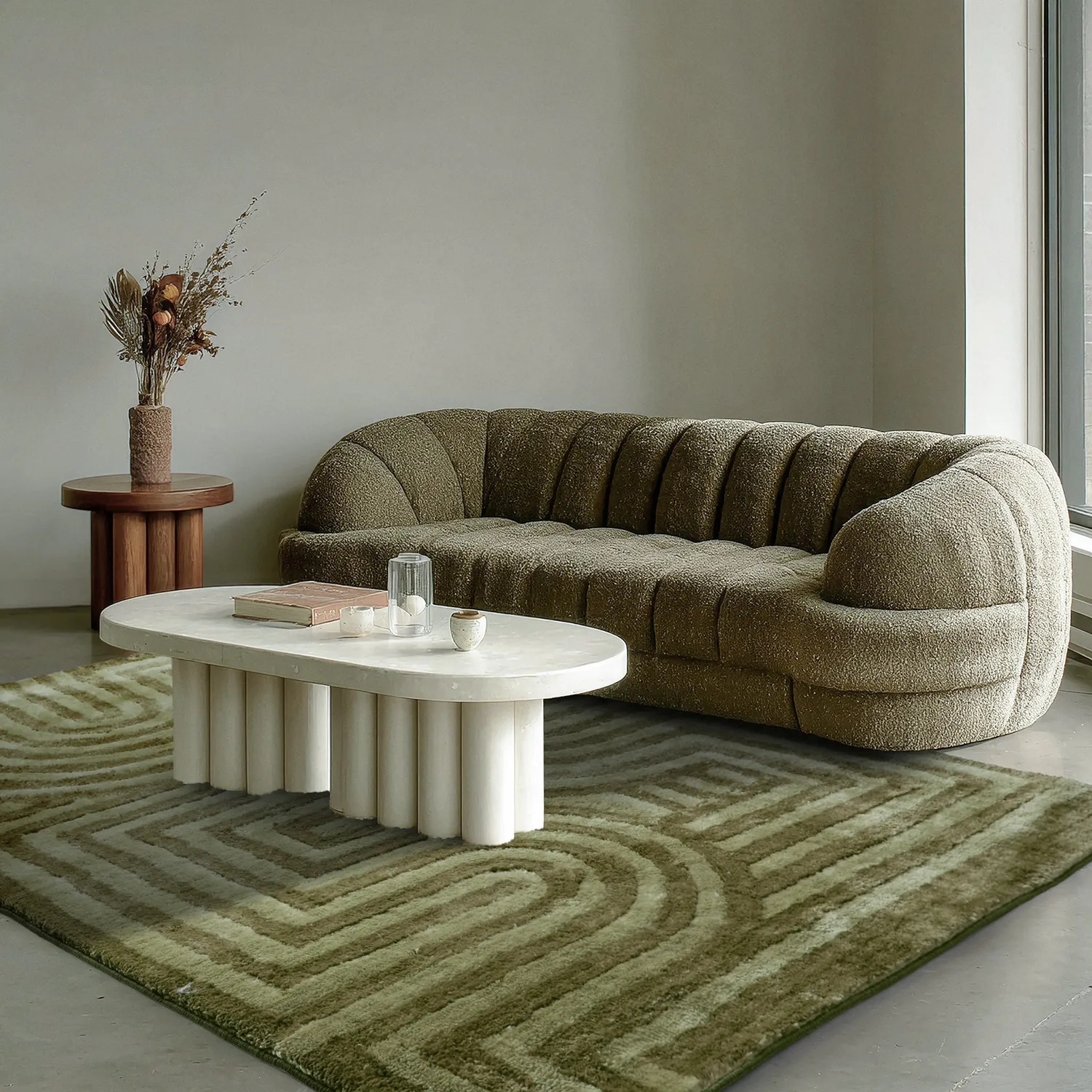 Ryatæpper - Volos (grøn)