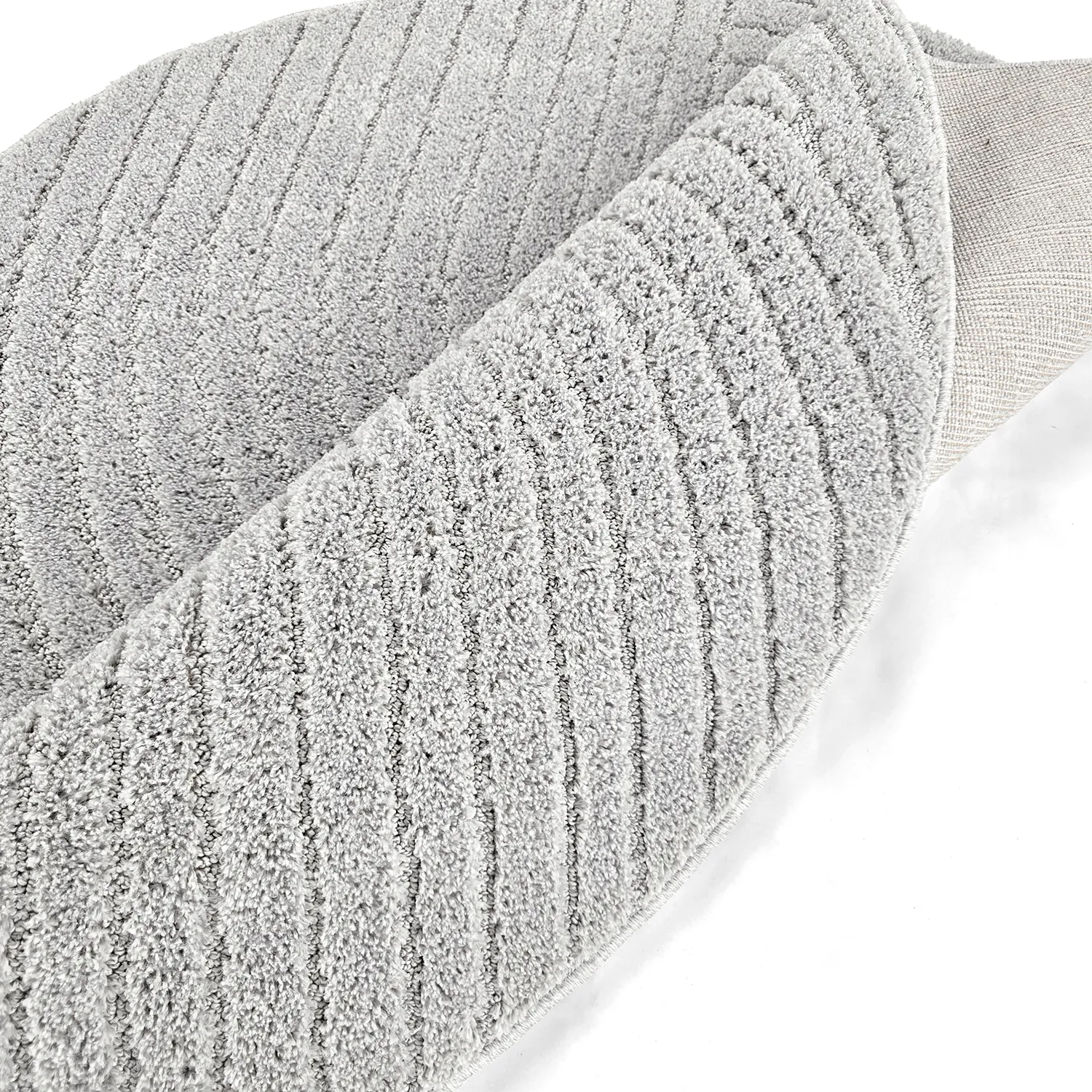 Runde tæpper - Wendy (lysegrå)