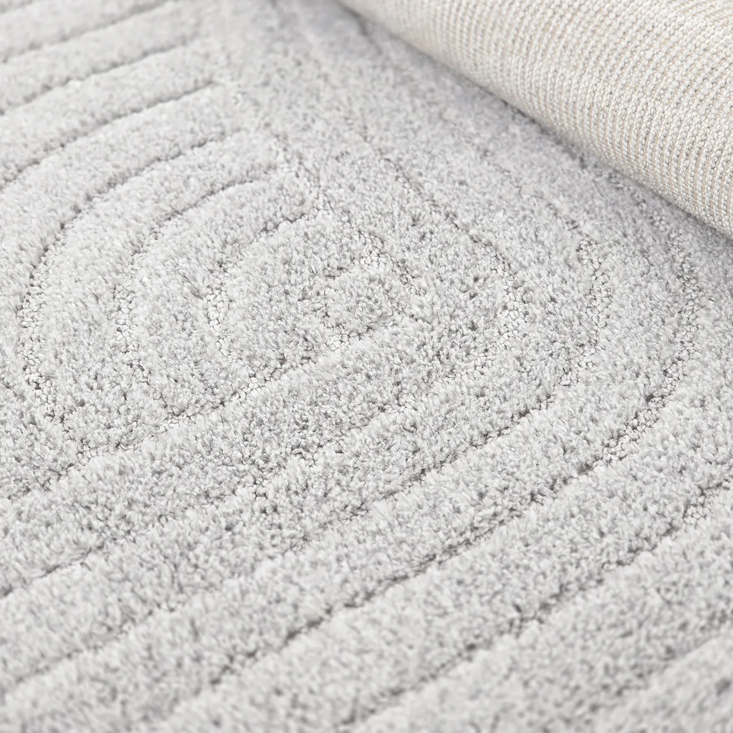 Runde tæpper - Wendy (lysegrå)