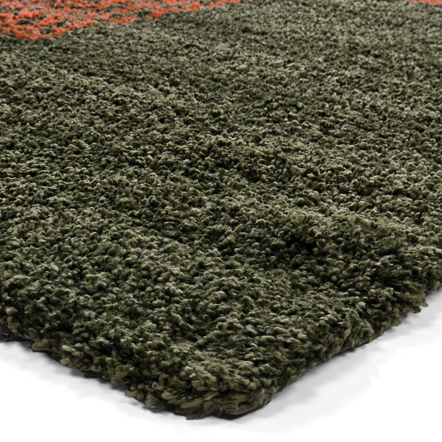 Ryatæpper - Zagora (grøn/orange)