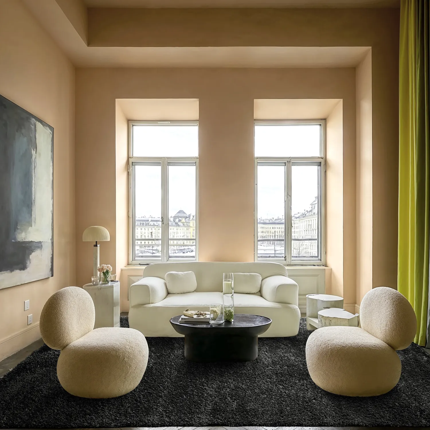 Ryatæpper - Zoe (sort)