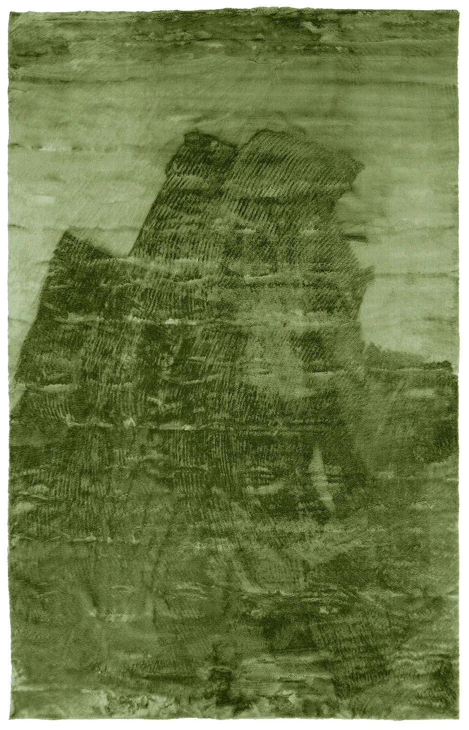 Ryatæpper - Aranga Super Soft Fur (olivengrøn)