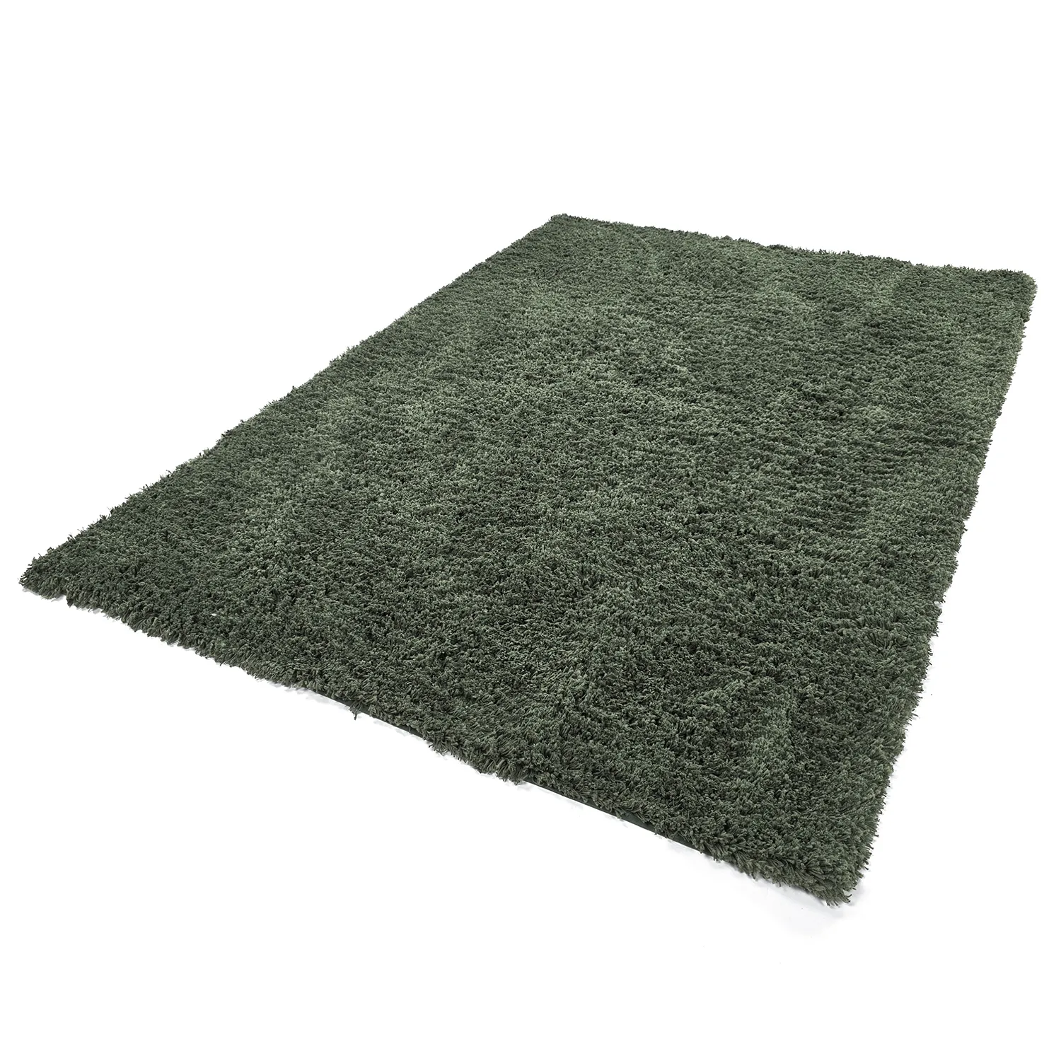 Ryatæpper - Combarro Solid Cotton Shaggy (grøn)