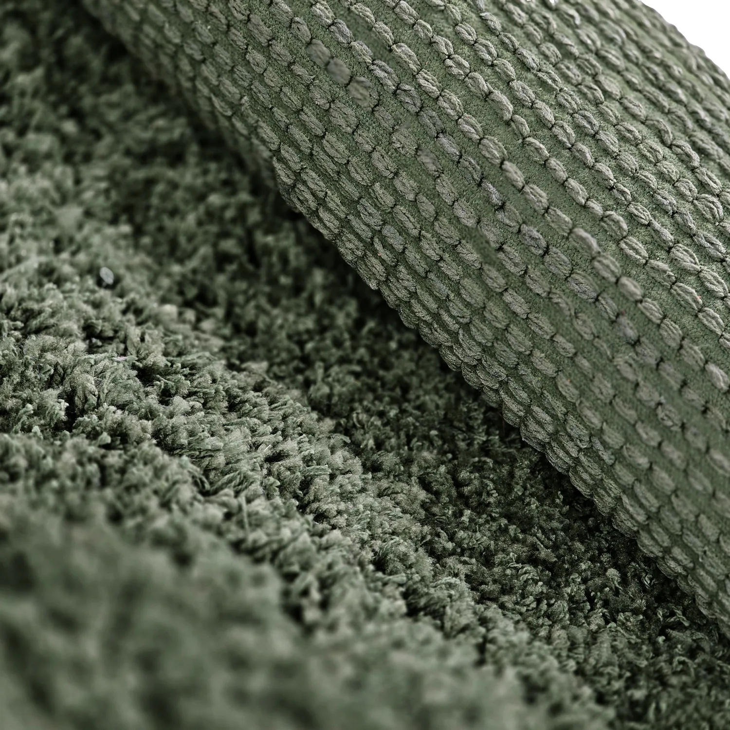 Ryatæpper - Combarro Solid Cotton Shaggy (grøn)