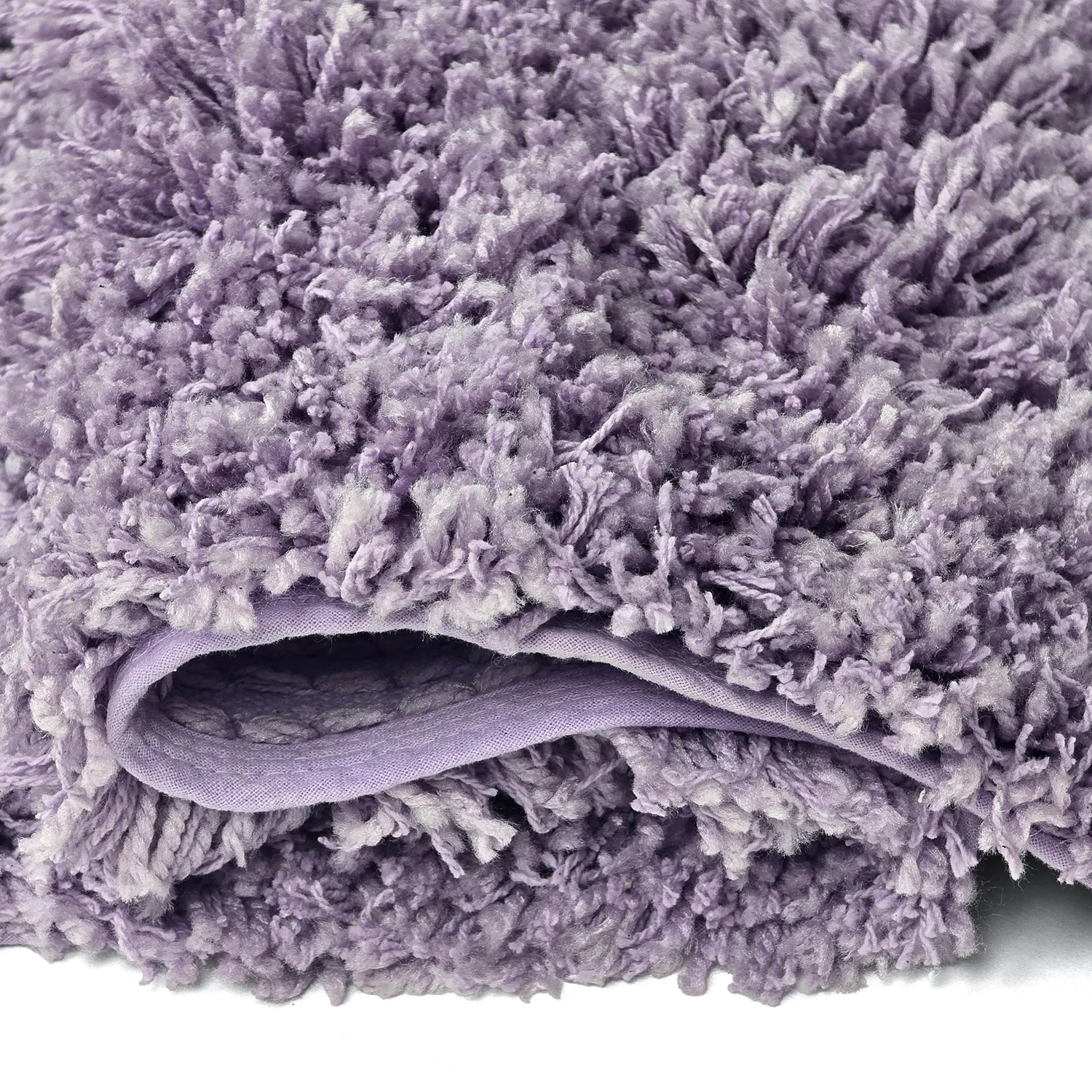 Ryatæpper - Combarro Solid Cotton Shaggy (lys lilla)