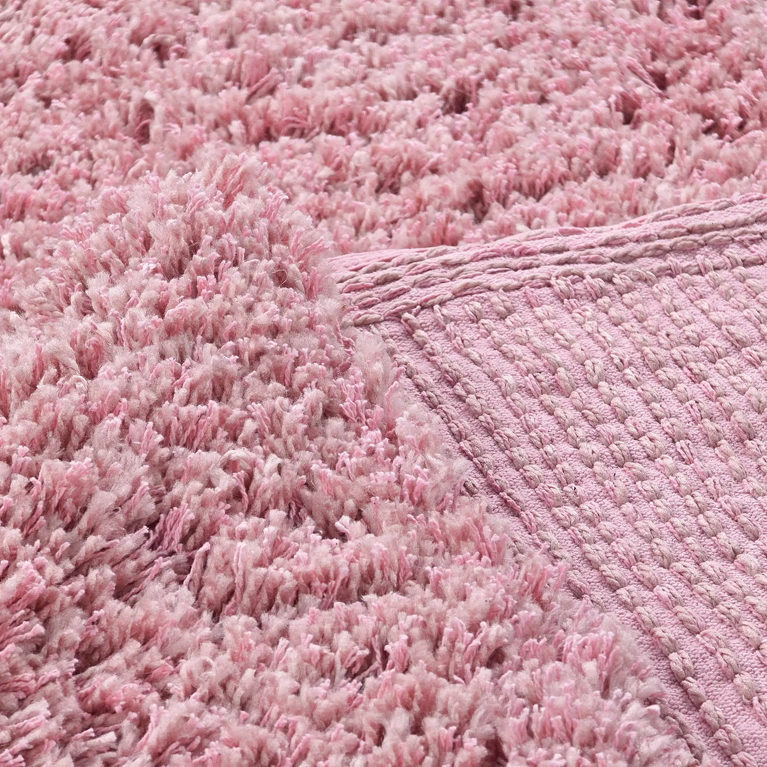 Ryatæpper - Combarro Solid Cotton Shaggy (lyserosa)