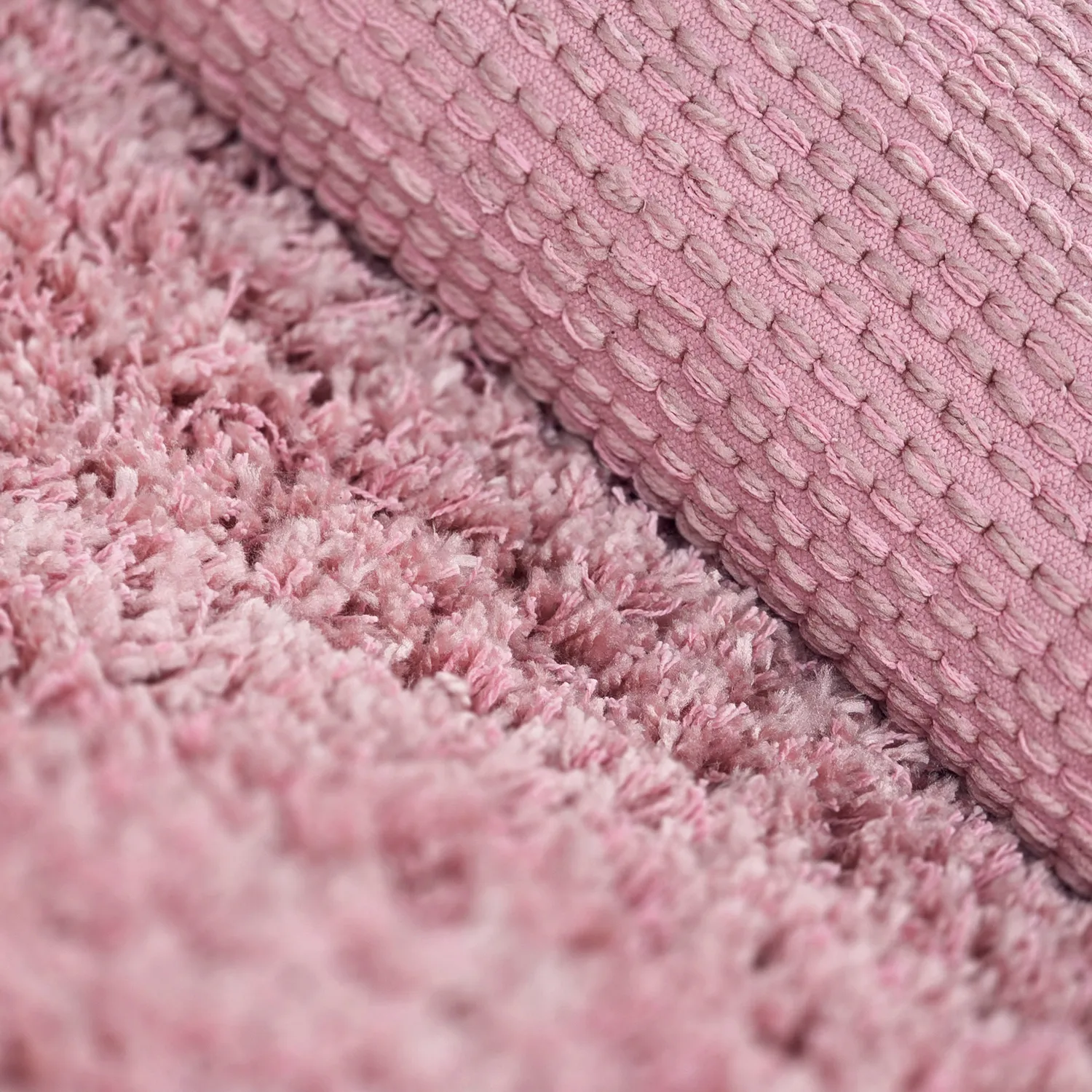 Ryatæpper - Combarro Solid Cotton Shaggy (lyserosa)