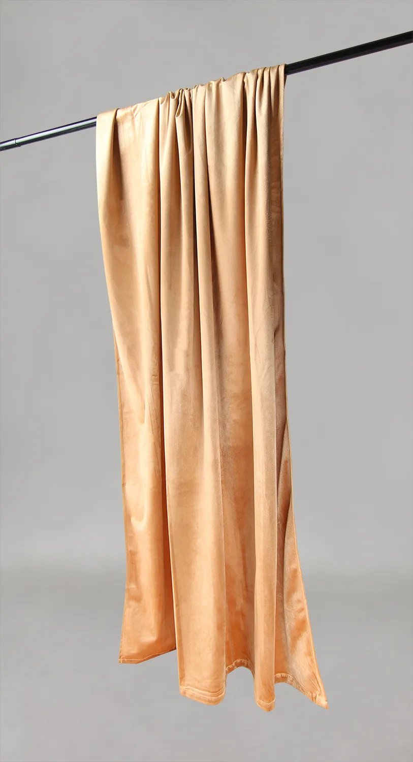 Gardiner - Gardiner af fløjl Marlyn (apricot)