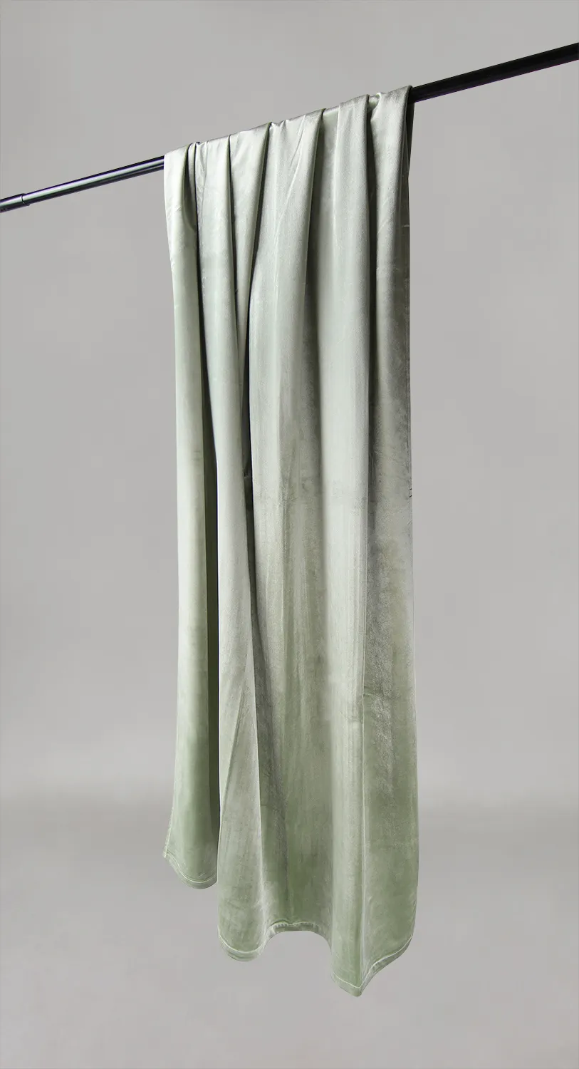 Gardiner - Gardiner af fløjl Marlyn (lysegrøn)