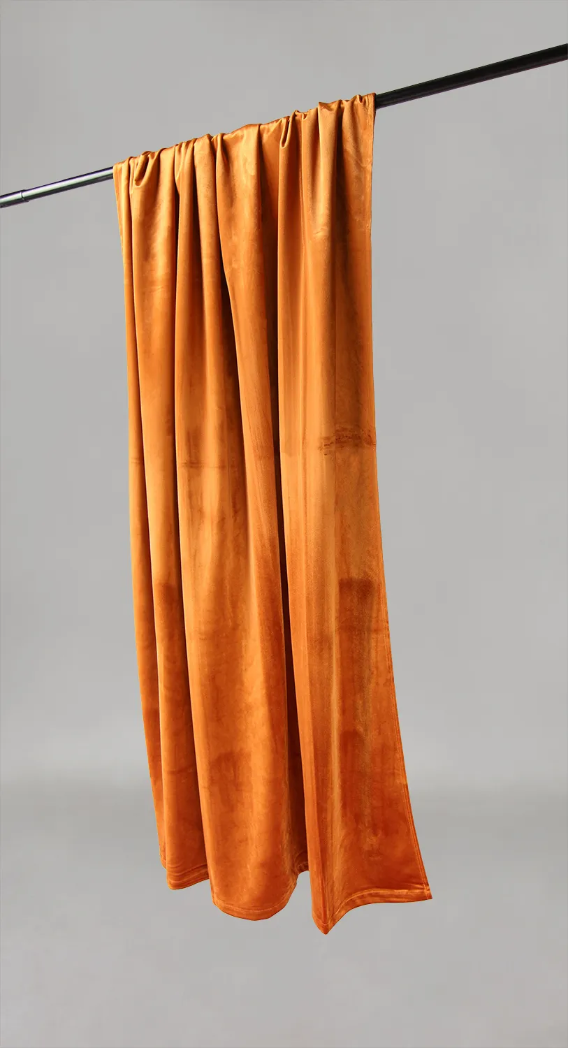 Gardiner - Gardiner af fløjl Marlyn (orange)