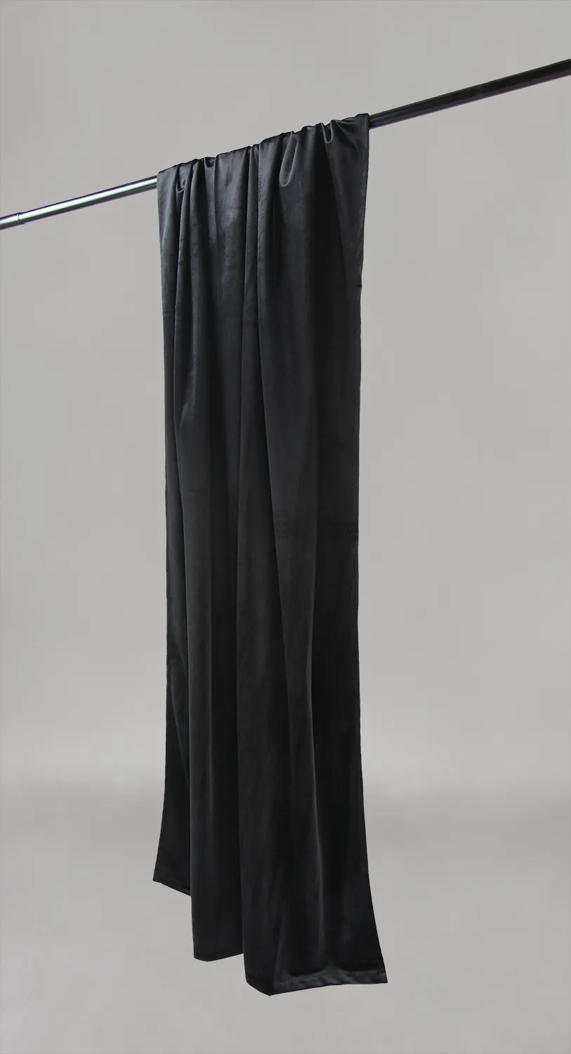 Gardiner - Gardiner af fløjl Marlyn (sort)