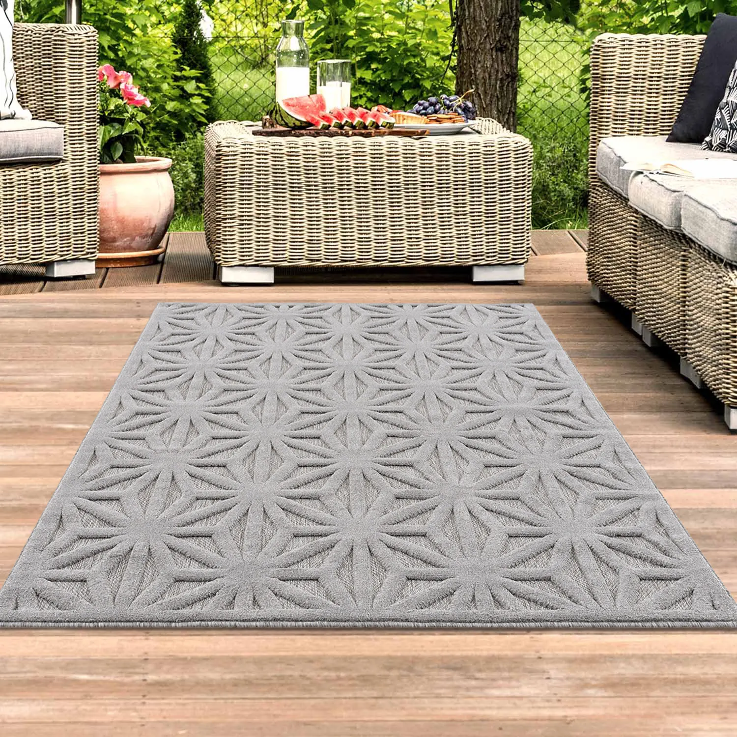 Shaggy Indoor-Outdoor - Preston (grå)