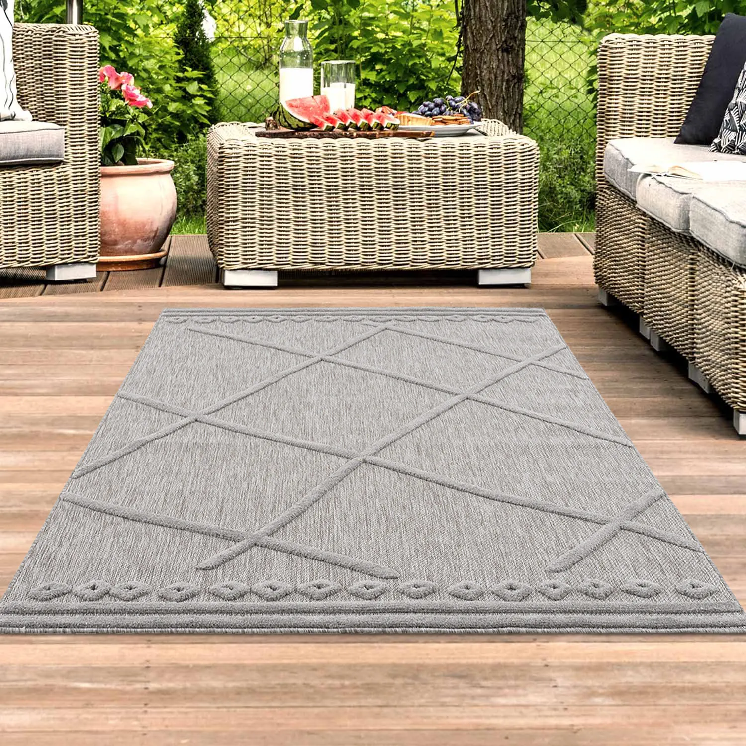 Shaggy Indoor-Outdoor - Newhaven (grå)