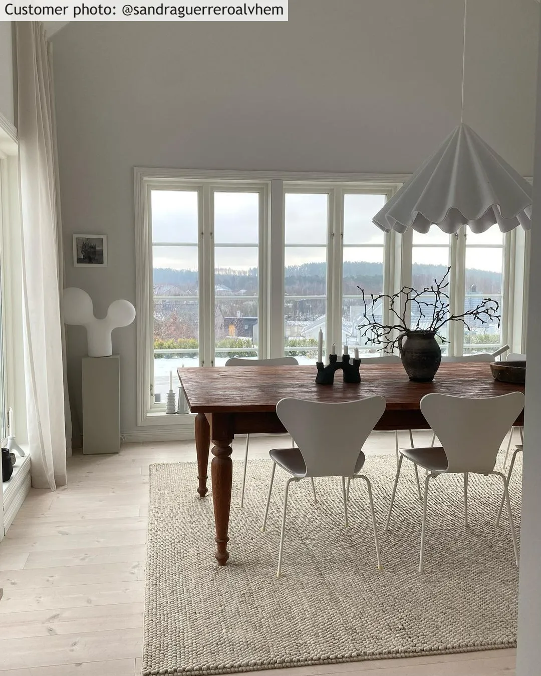 Uldtæppe - Avafors Wool Bubble (beige)