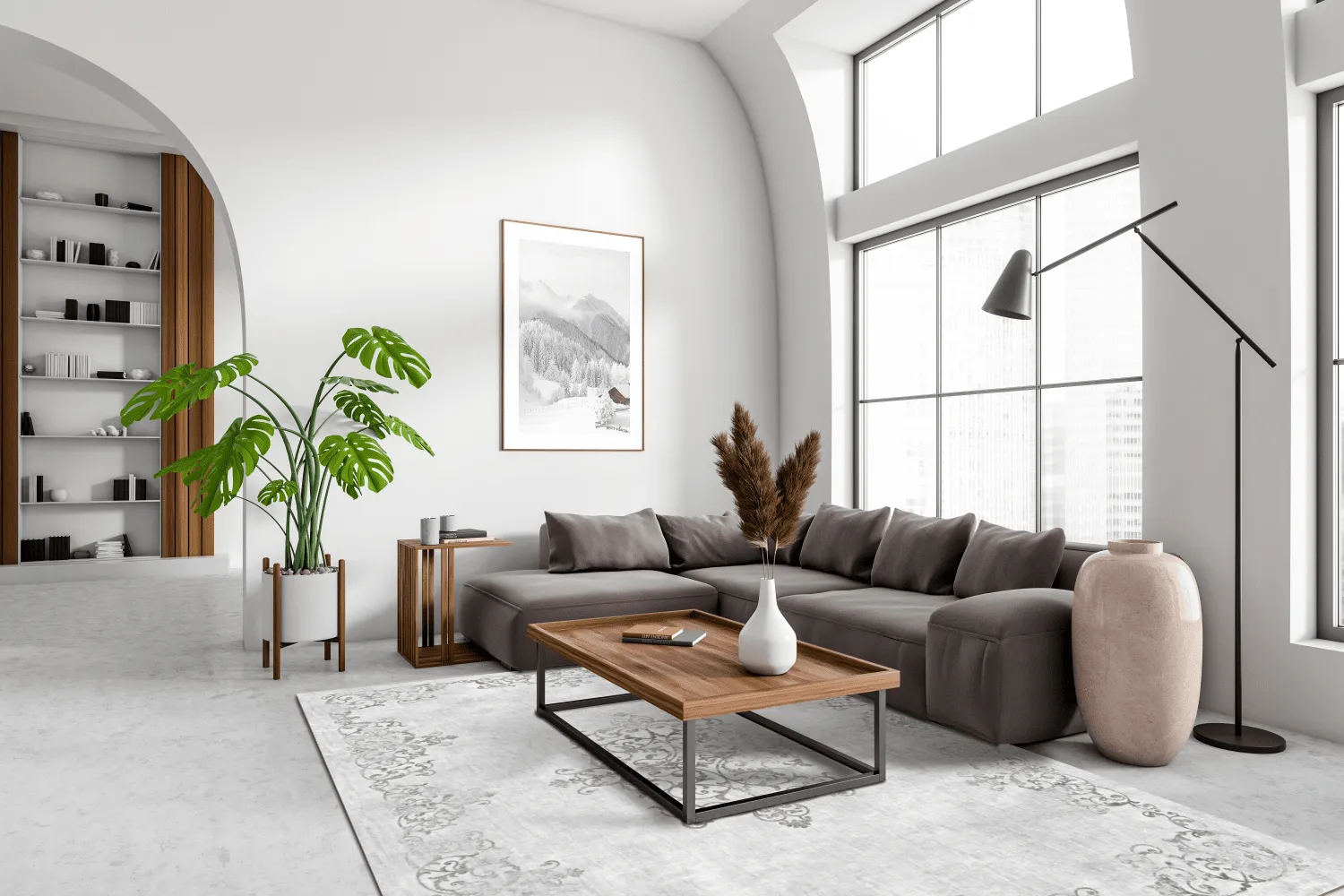 Wilton-tæppe - Santi (lysegrå)