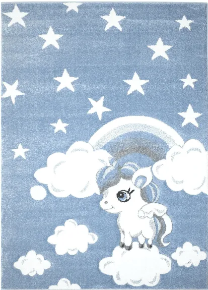 Børnetæppe - Bueno Ponny (blå)