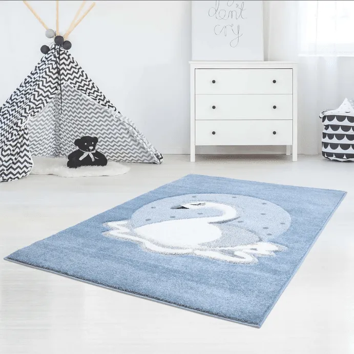 Børnetæppe - Bueno Swan (blå)