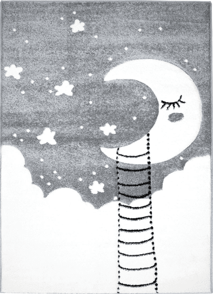 Børnetæppe - Bueno Moon (grå)