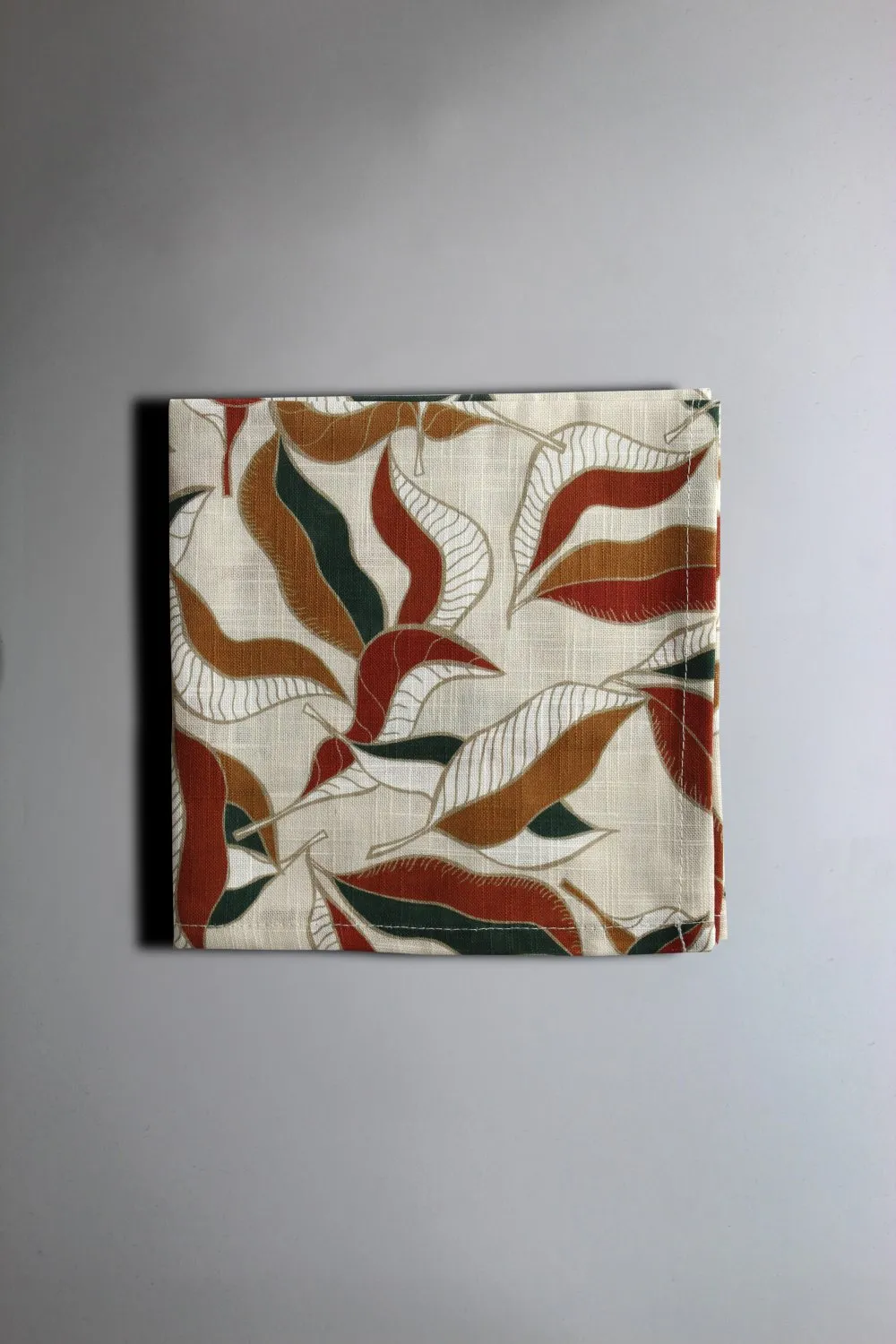 Servietter 4-pak - Amalie (beige/rust)
