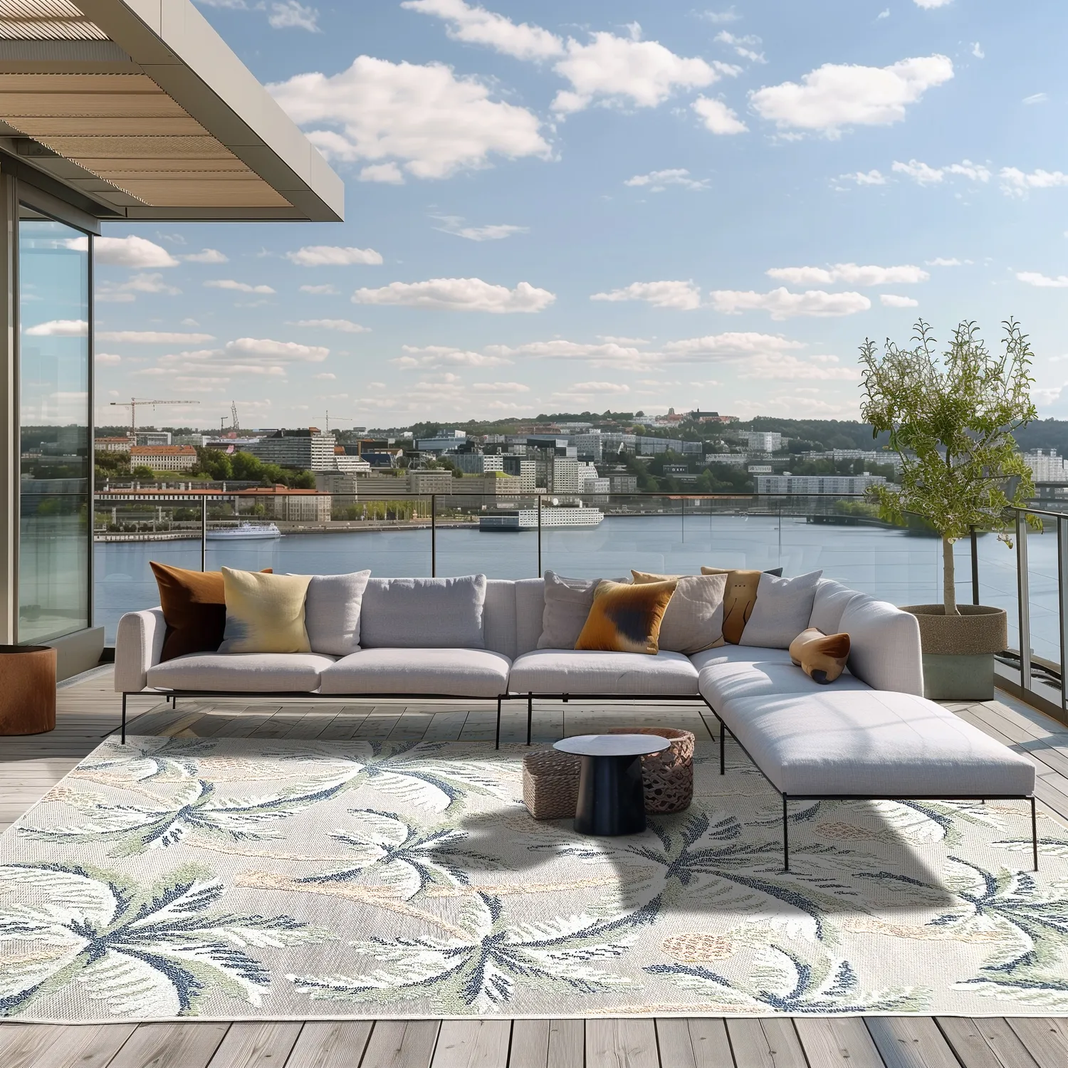 Tæpper til indendørs/udendørs brug - Roma (multi)