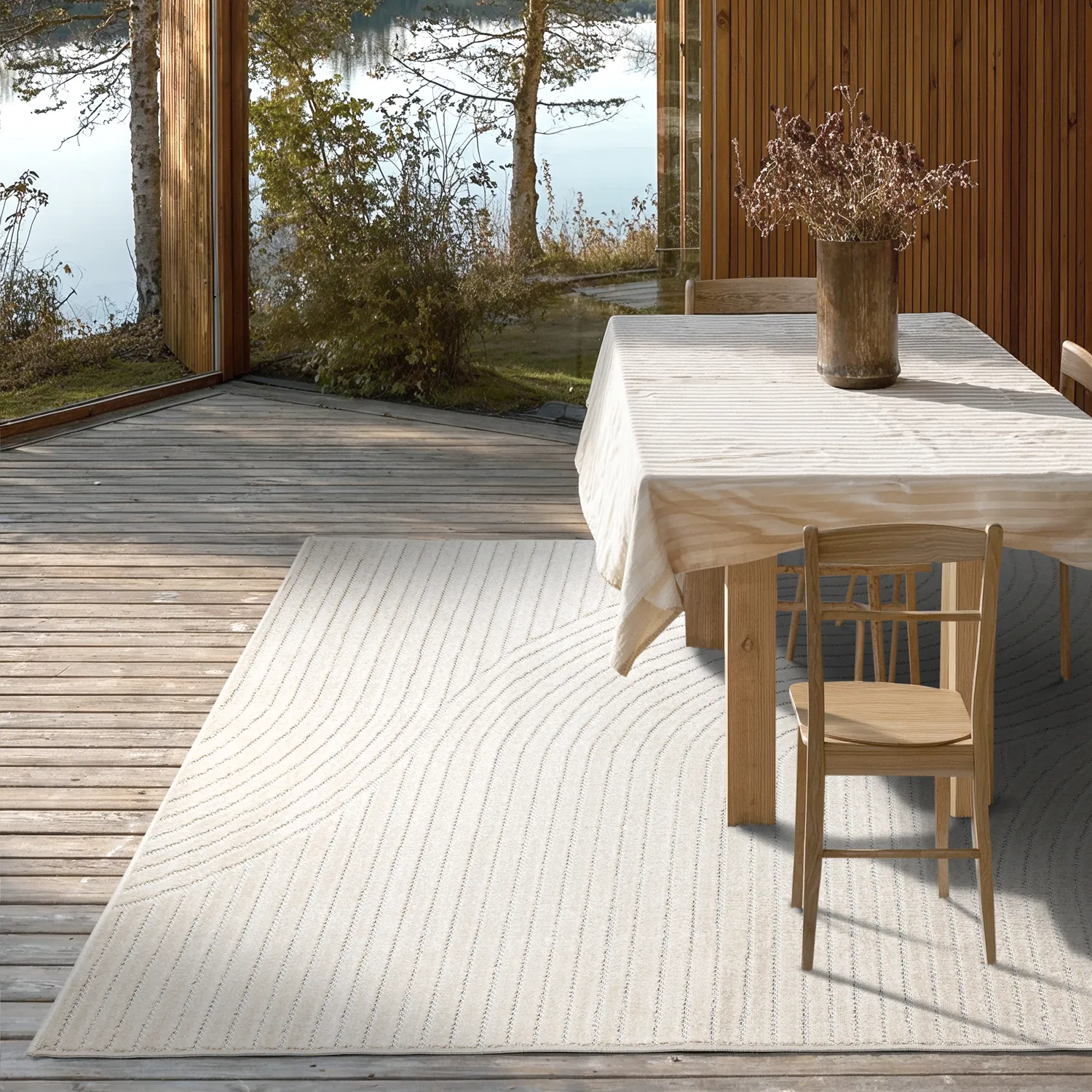 Shaggy Indoor-Outdoor - Devon (cream)