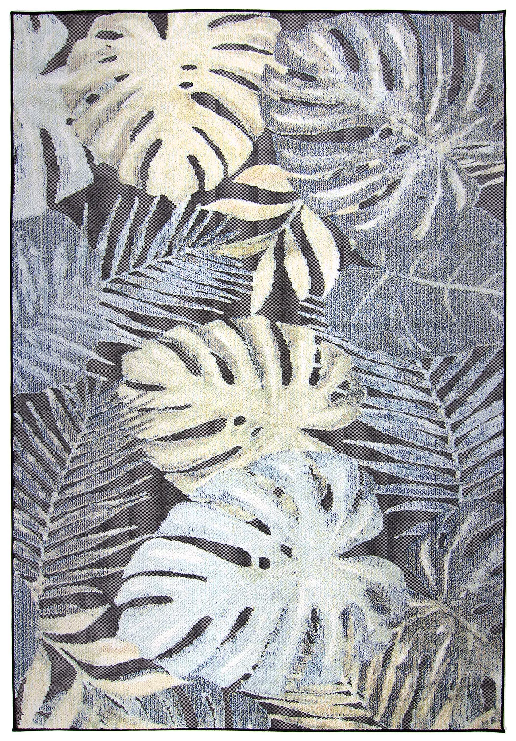 Tæpper til indendørs/udendørs brug - Maui (sort/multi)