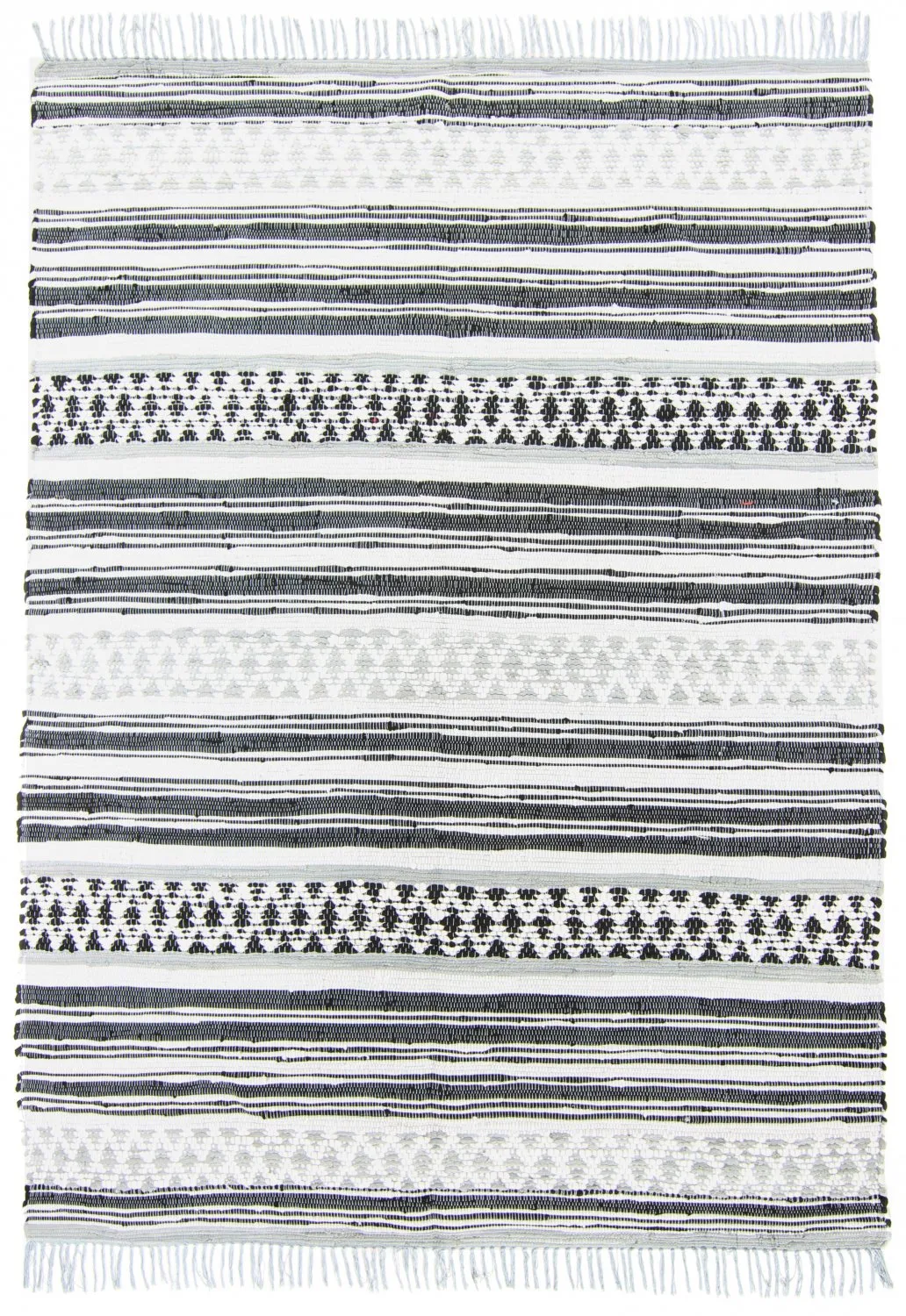 Kludetæppe - Orissa (grå)