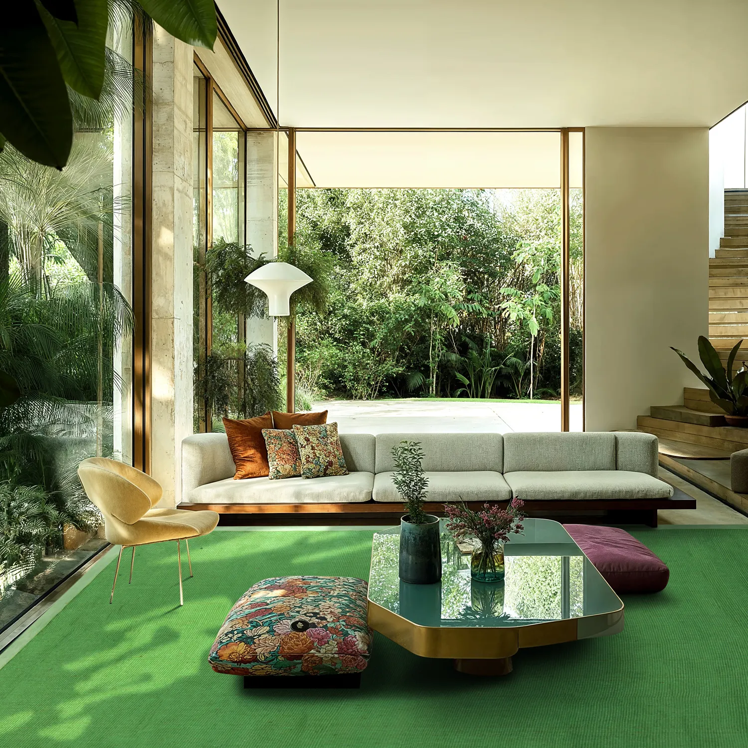 Sisaltæppe - Agave (grøn)