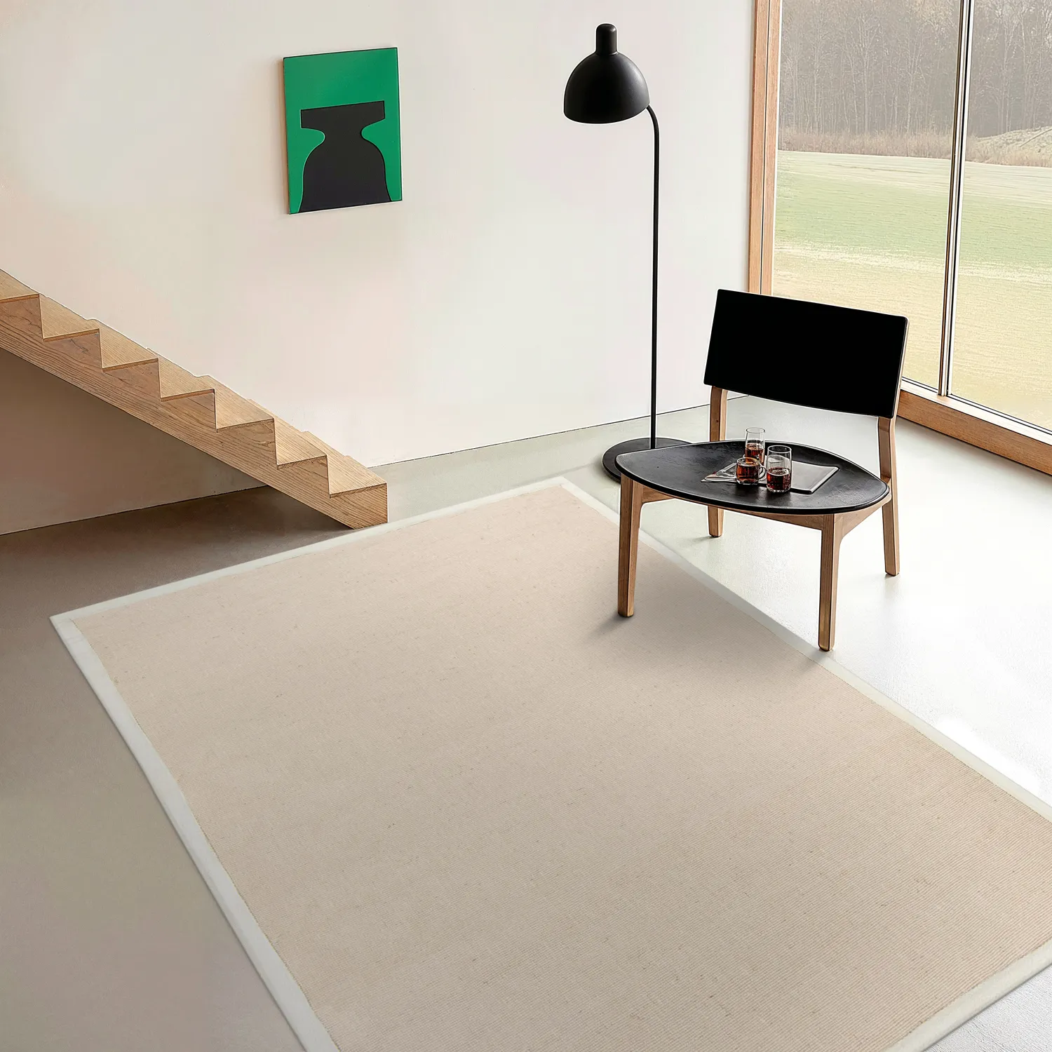 Sisaltæppe - Agave (beige/grå)