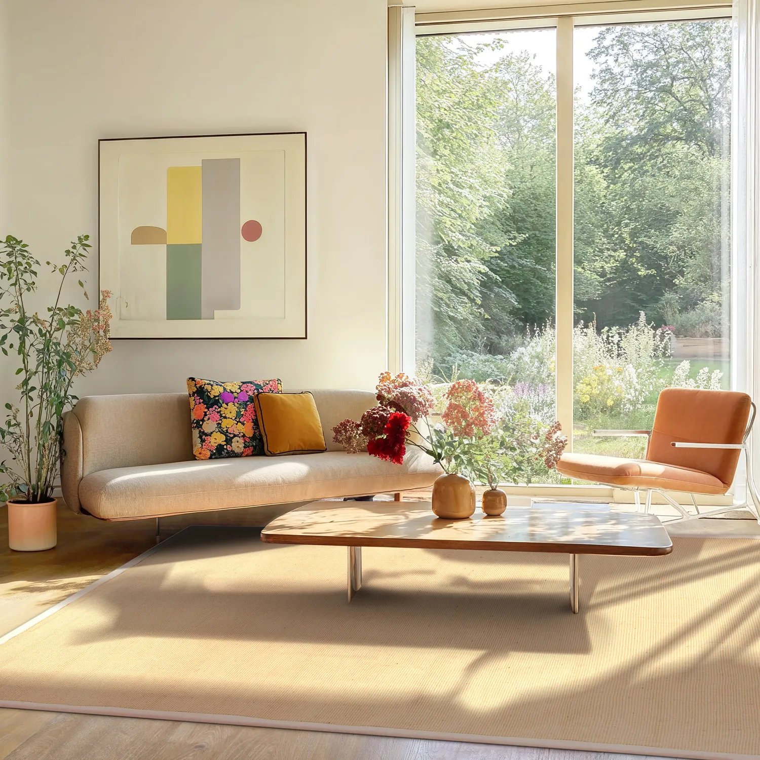 Sisaltæppe - Agave (abrikos)