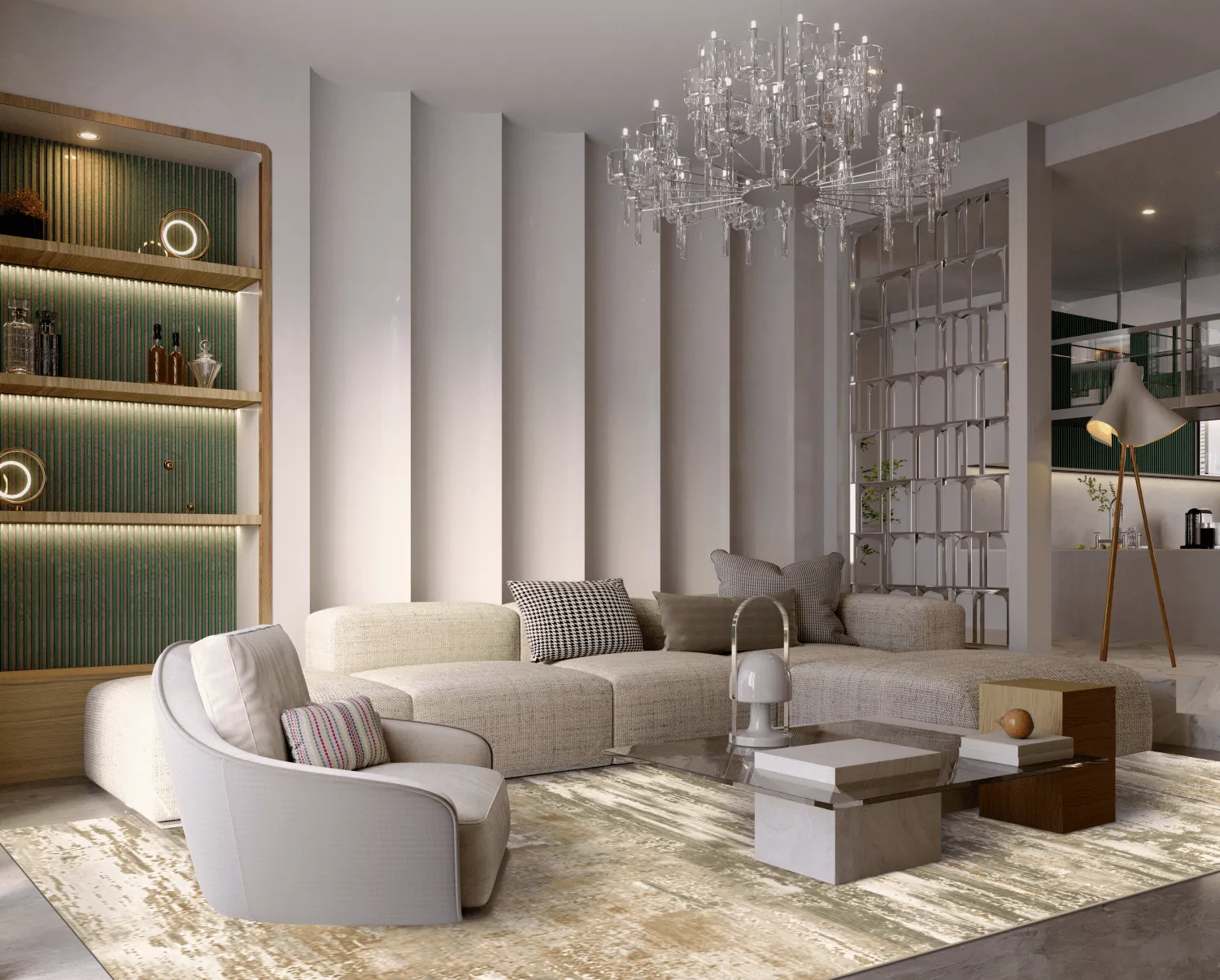 Wilton-tæppe - Ben Arous (grøn)