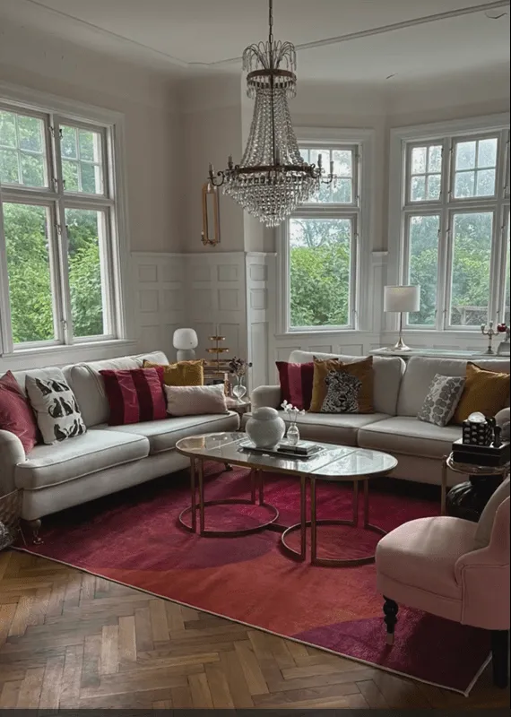 Wilton-tæppe - Lazio (lyserød)