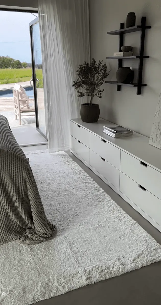 Ryatæpper - Ebba Natural Cotton Shaggy (offwhite)