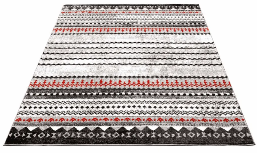 Wilton-tæppe - Elduvik (rød)