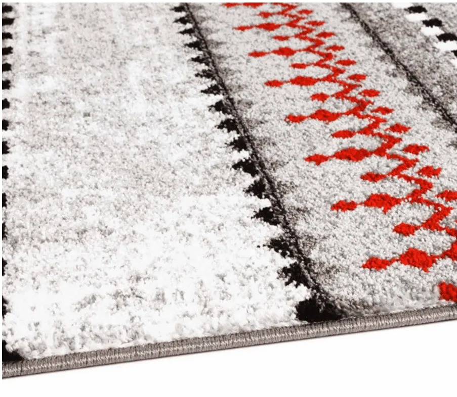 Wilton-tæppe - Elduvik (rød)