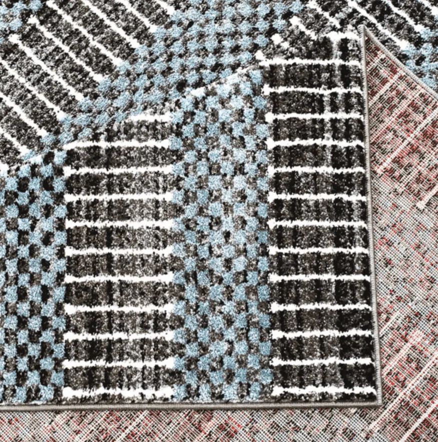 Wilton-tæppe - Renous (blå)