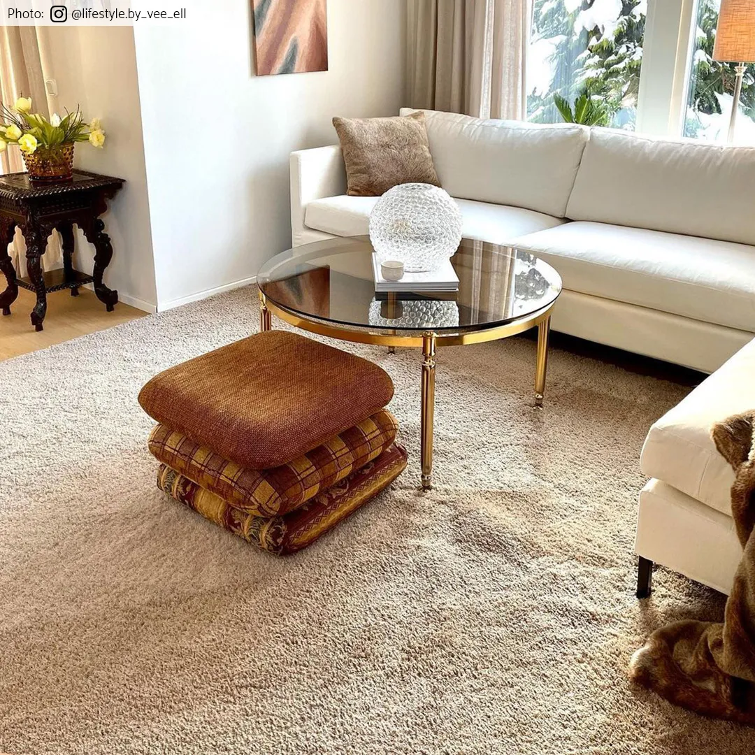 Ryatæpper - Soft Shine (beige)