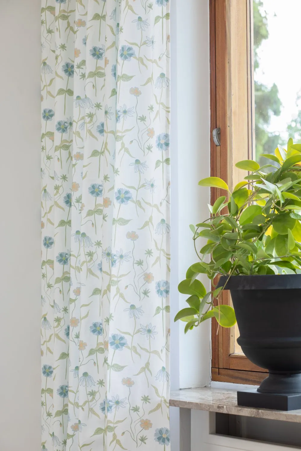 Gardiner - Bomuldsgardin Sweetie (blå)