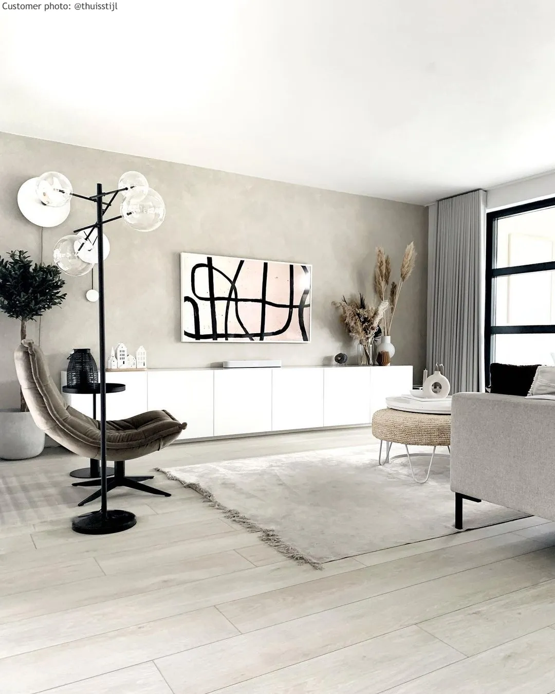 Wilton-tæppe - Art Silk (lysegrå/beige)