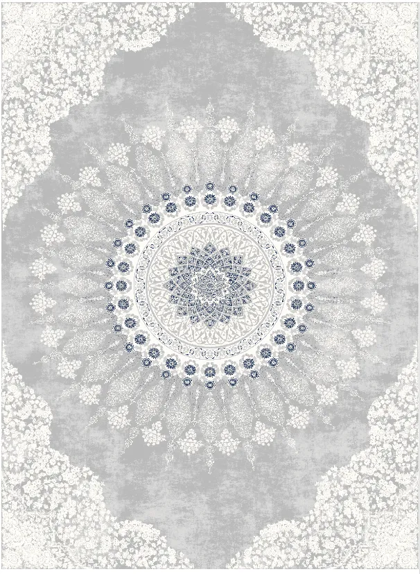 Wilton-tæppe - Sandrigo (grå/hvid)