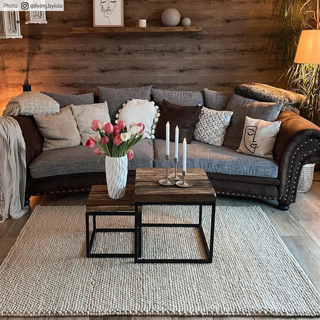 Uldtæppe - Avafors Wool Bubble (beige)