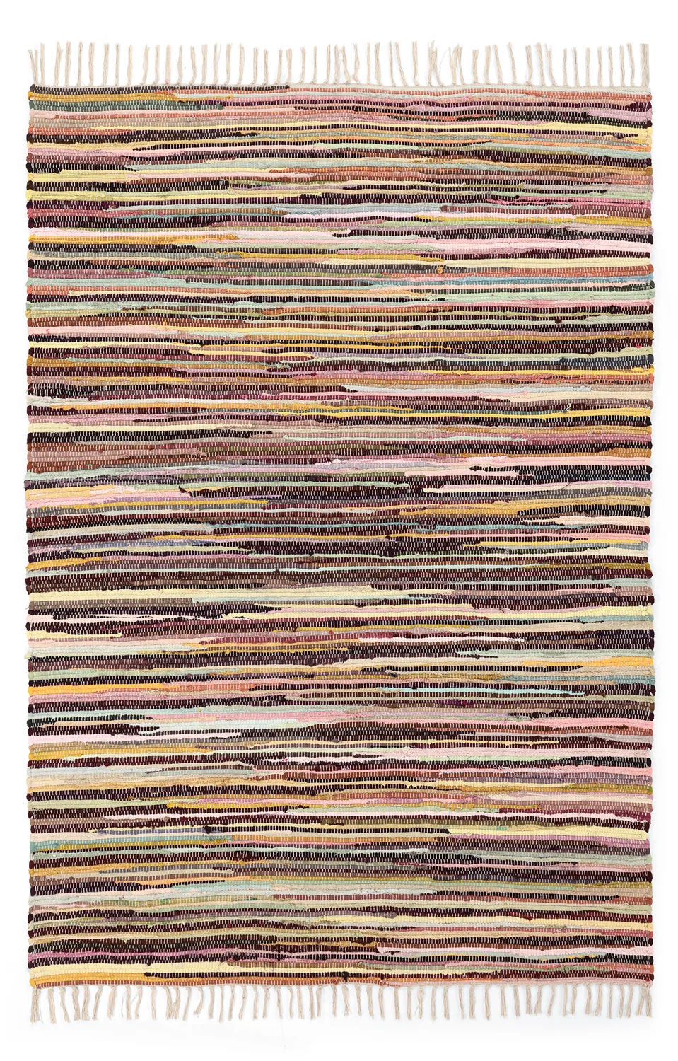 Kludetæppe - Happy (gul/multi)