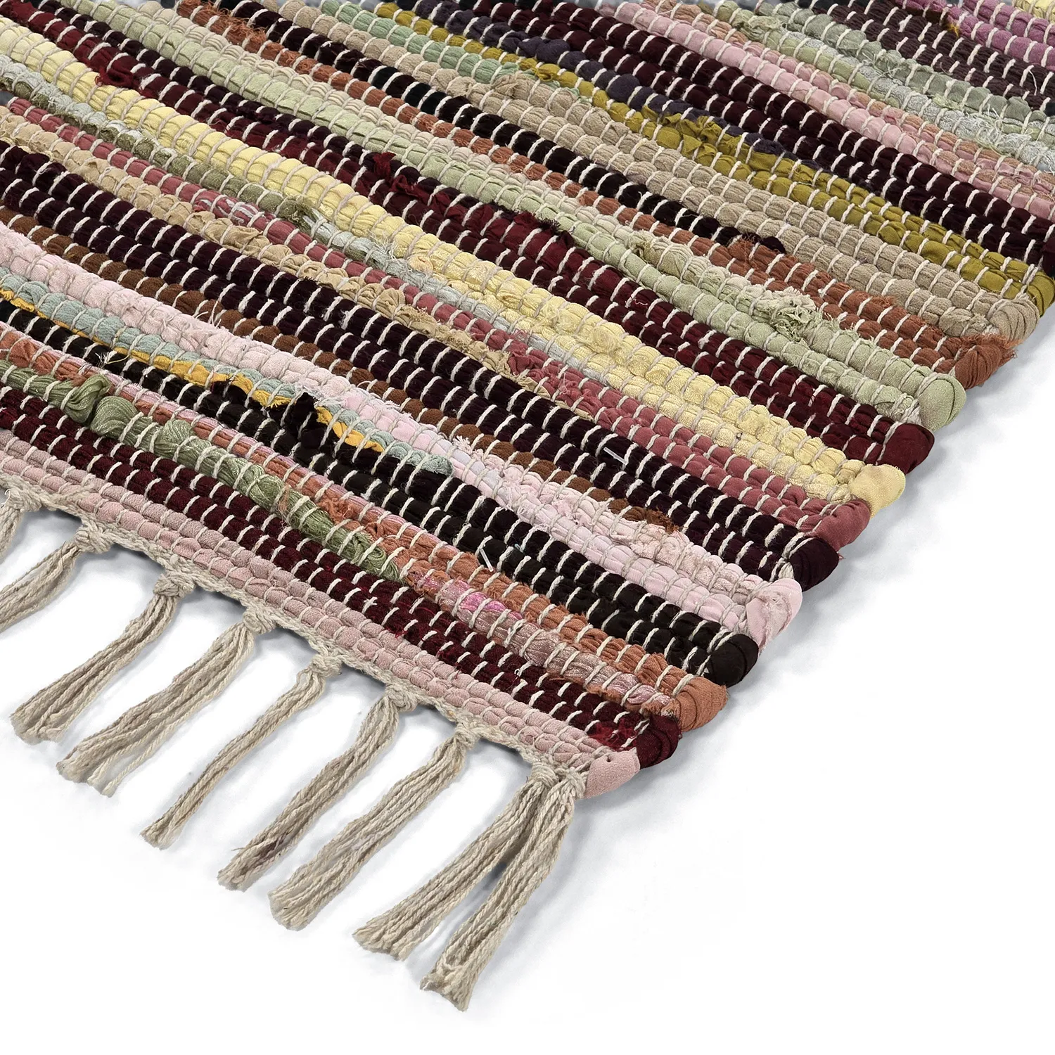 Kludetæppe - Happy (gul/multi)