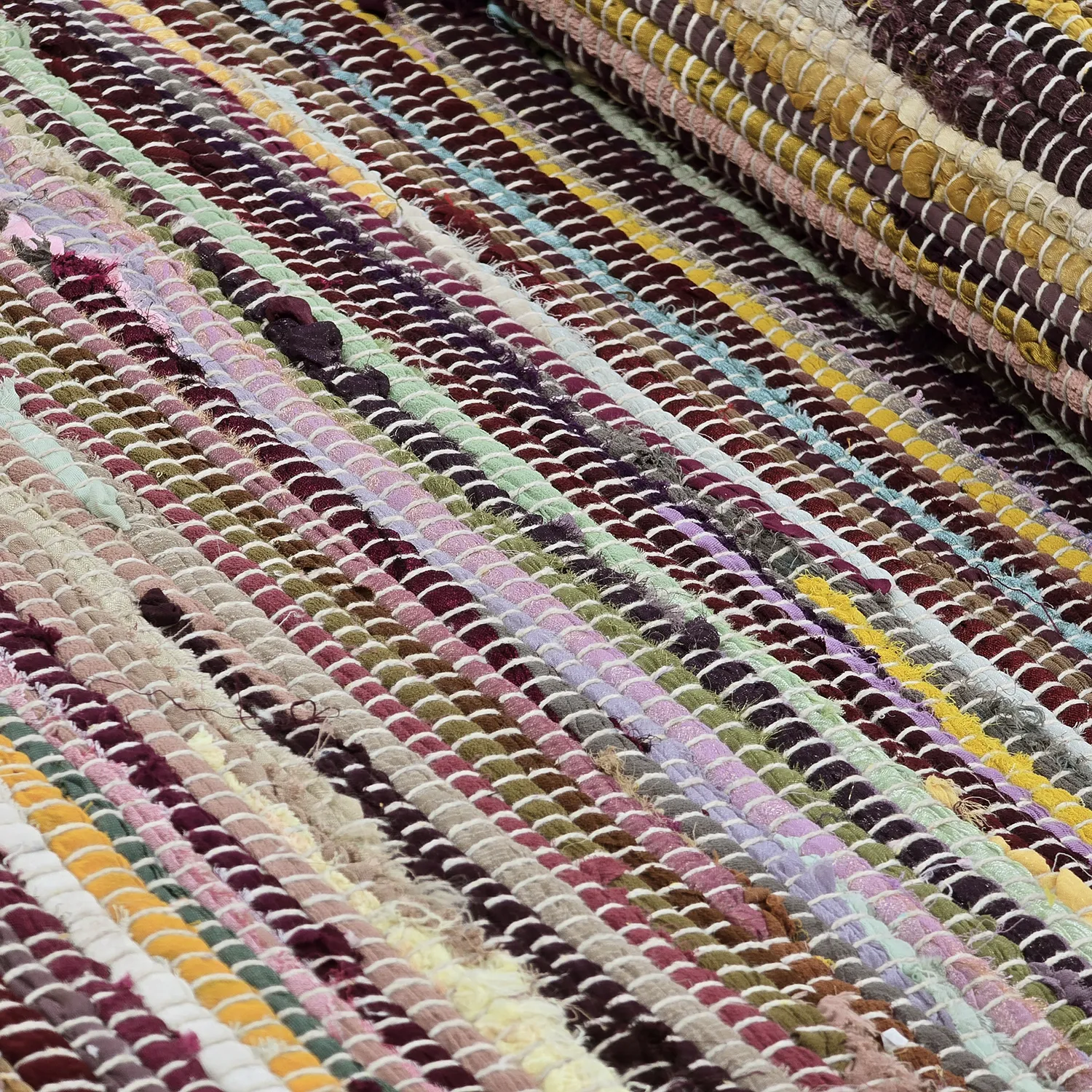 Kludetæppe - Happy (gul/multi)