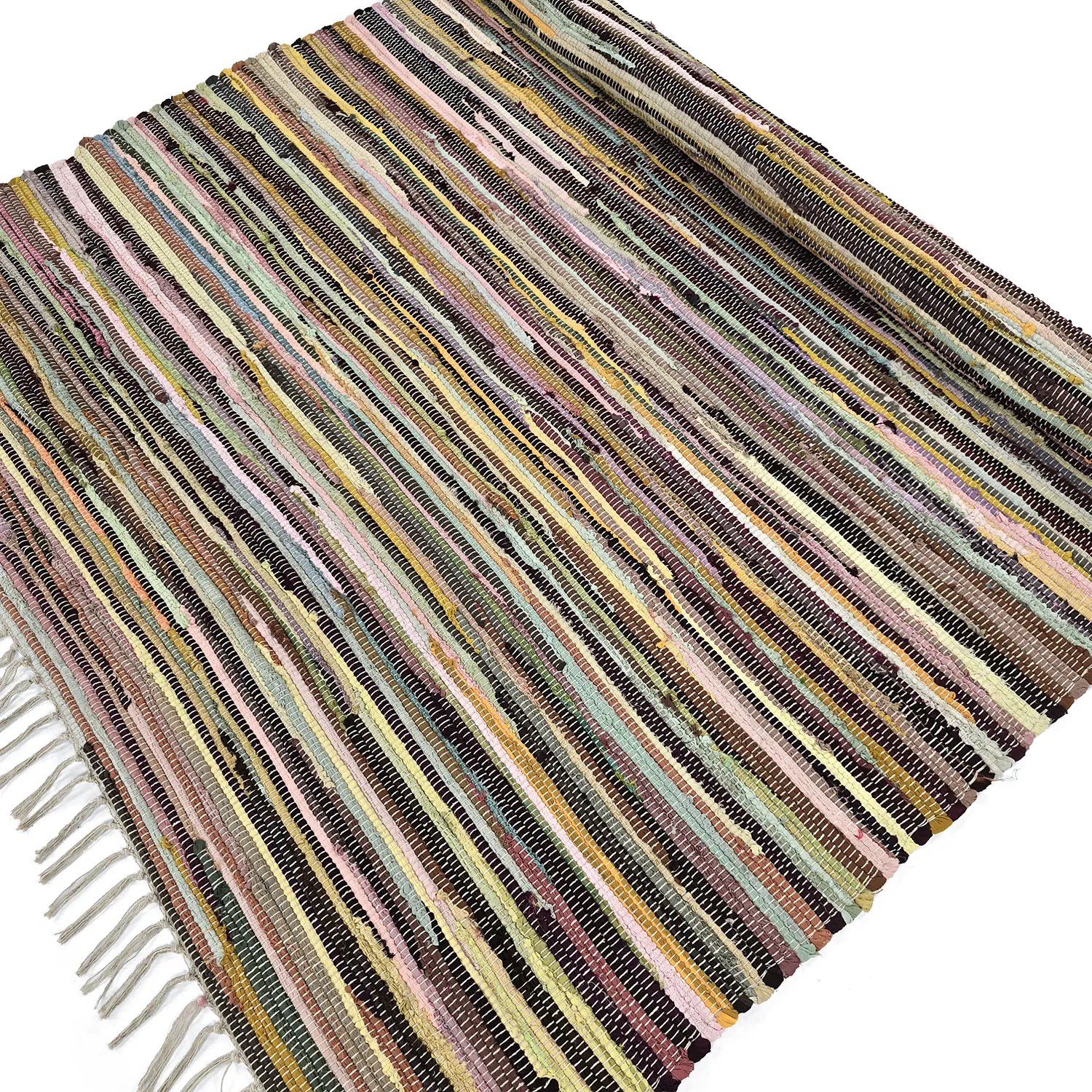 Kludetæppe - Happy (gul/multi)