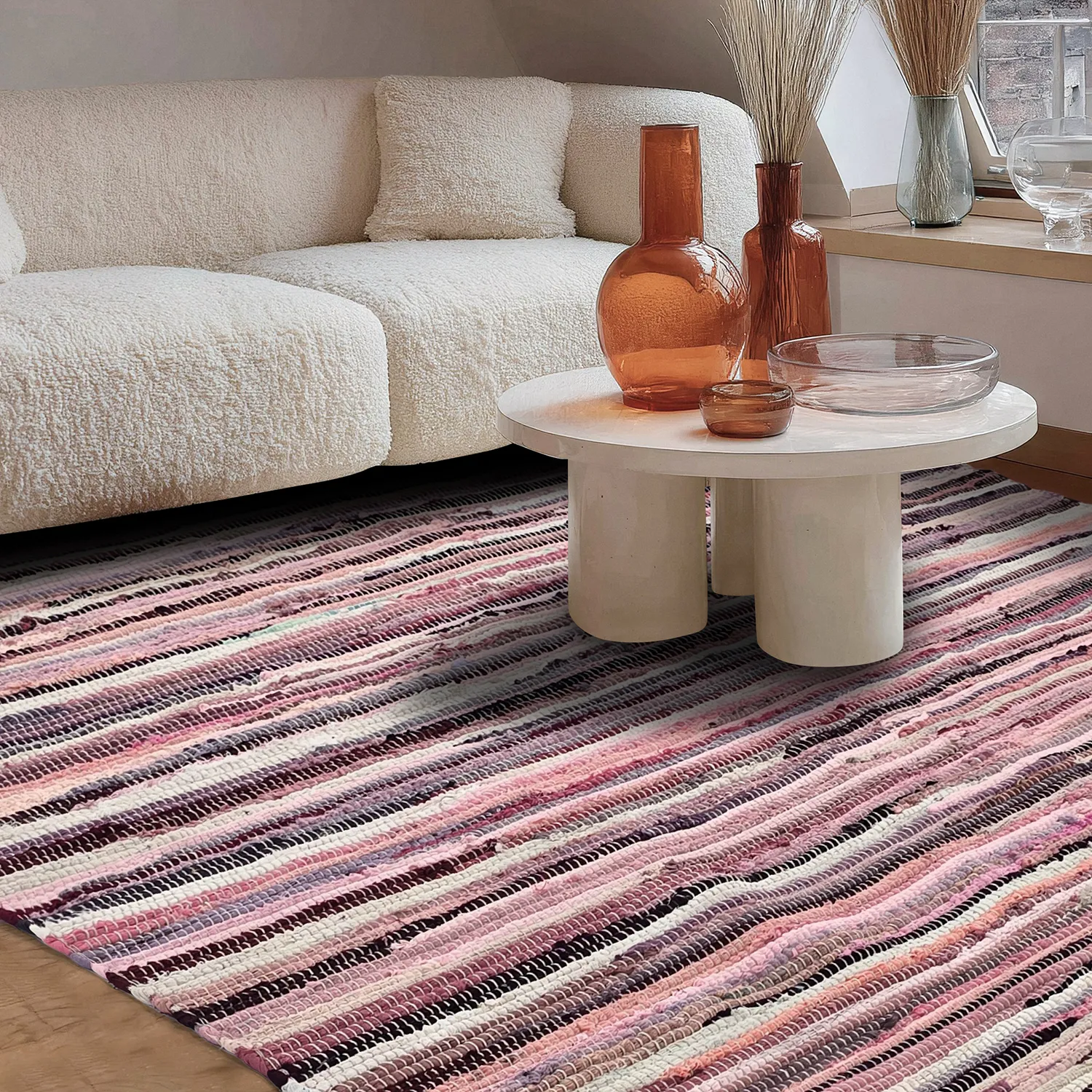 Kludetæppe - Home (pink/multi)