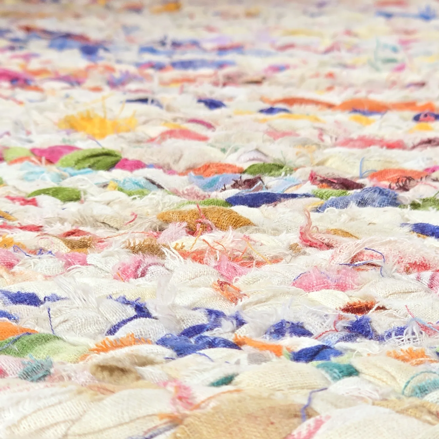 Runde tæpper - San Francisco (hvid/multi)