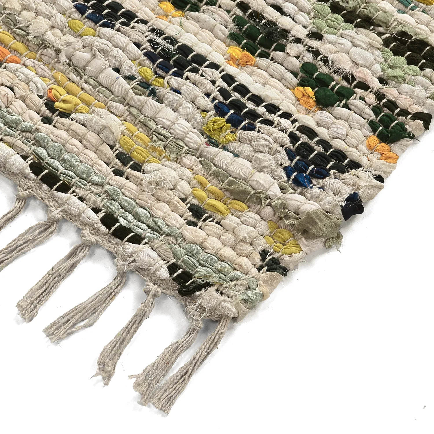 Kludetæppe - Lindby (gul/multi)