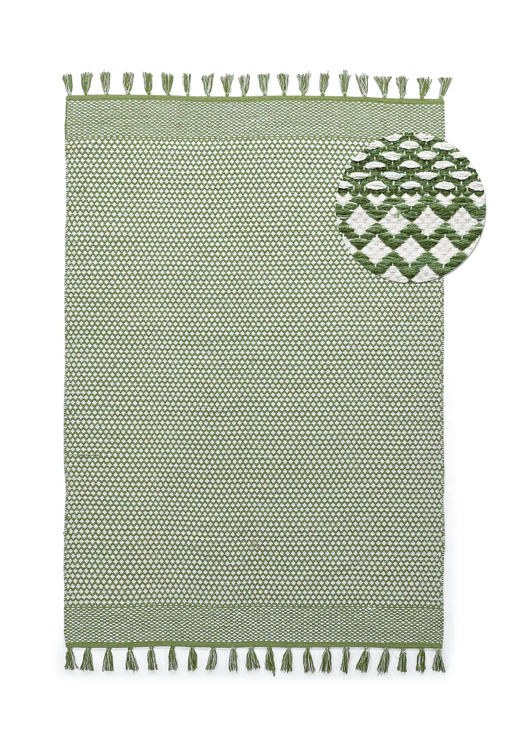 Kludetæppe - Vinga (grøn)